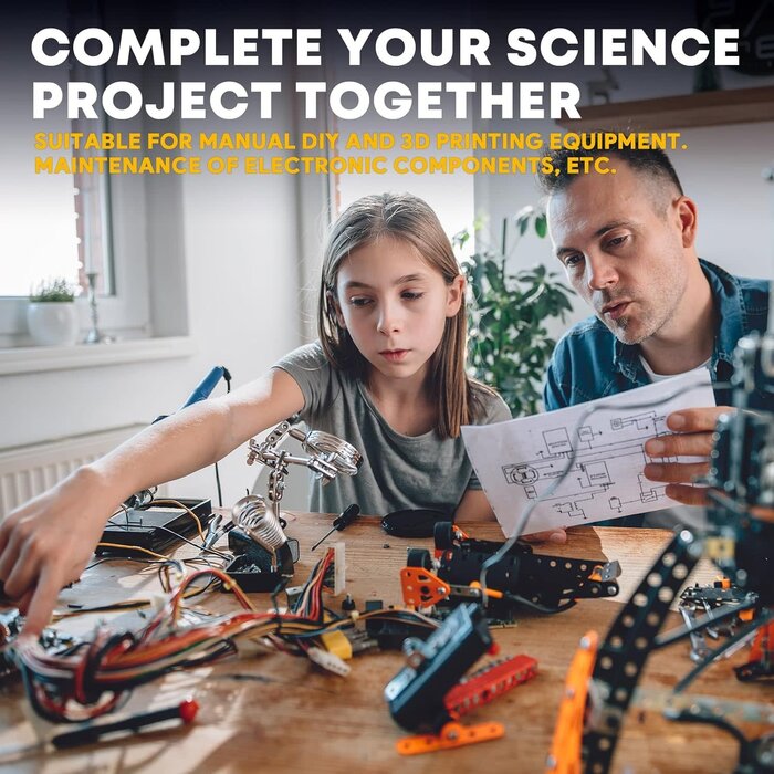 JST-DX-1 - DXCRIMP Crimping Tool Connector Kit, 23 Types of JST-XH 2.5mm and Dupont 2.54mm Connectors, 32-20 AWG Ratchet Crimping Pliers for JST, Dupont, KF2510, Molex, AMP EI-Serie