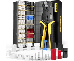 D2032-1 - DXCRIMP Crimping Tool Connector Kit, 20 Types of JST-XH/SYP 2.5mm and 2.54mm Connectors, 32-20 AWG Crimping Pliers Compatible JST, Dupont, KF2510, Molex, Futaba, for Hitec Spektrum RC