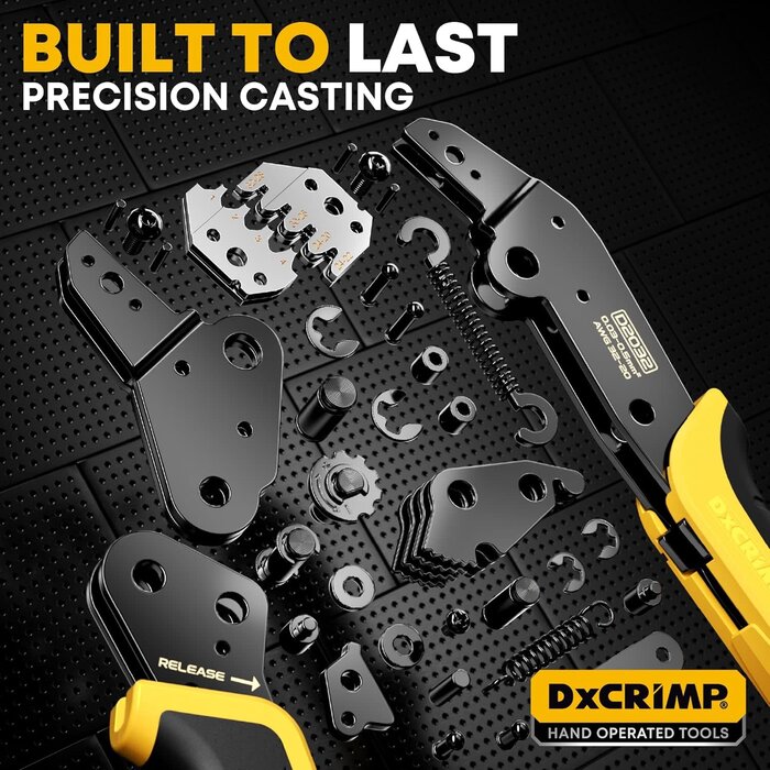 D2032-1 - DXCRIMP Crimping Tool Connector Kit, 20 Types of JST-XH/SYP 2.5mm and 2.54mm Connectors, 32-20 AWG Crimping Pliers Compatible JST, Dupont, KF2510, Molex, Futaba, for Hitec Spektrum RC