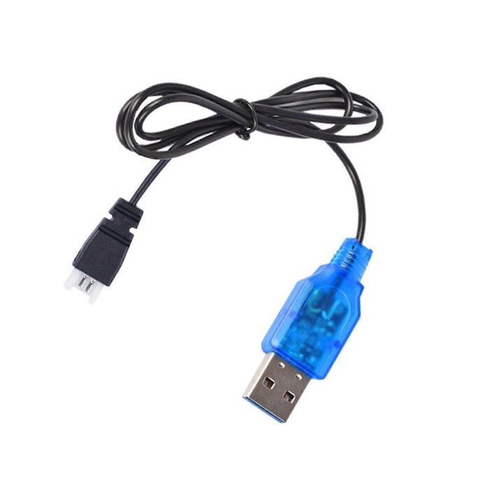 MX2.0-USB-CHGR - Blomiky 3.7V Lithium Battery USB Charge Cable with MX2.0 Plug Suitable for Some RC Airplane Shark Boat Helicopter Drone Battery / T12 USB