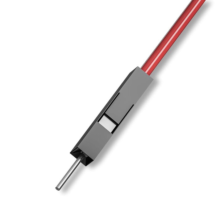 U6046-M - UCTRONICS Breadboard Alligator Clip Jumpers - Gator to Male Jumper Wires Test Lead 8 inch for Power Supply, LED Strips, Multimeters, Arduino Lilypad and Raspberry Pi