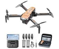 G818 - JSDOOGOO Drone with Camera for Adults 4K - GPS Drone with Auto Return, Brushless Motor, Foldable Mini RC Quadcopter for Kids Beginners with FPV Live Video, Follow Me, 2 Batteries Long Flight Time Under 249g