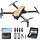 G818 - JSDOOGOO Drone with Camera for Adults 4K - GPS Drone with Auto Return, Brushless Motor, Foldable Mini RC Quadcopter for Kids Beginners with FPV Live Video, Follow Me, 2 Batteries Long Flight Time Under 249g