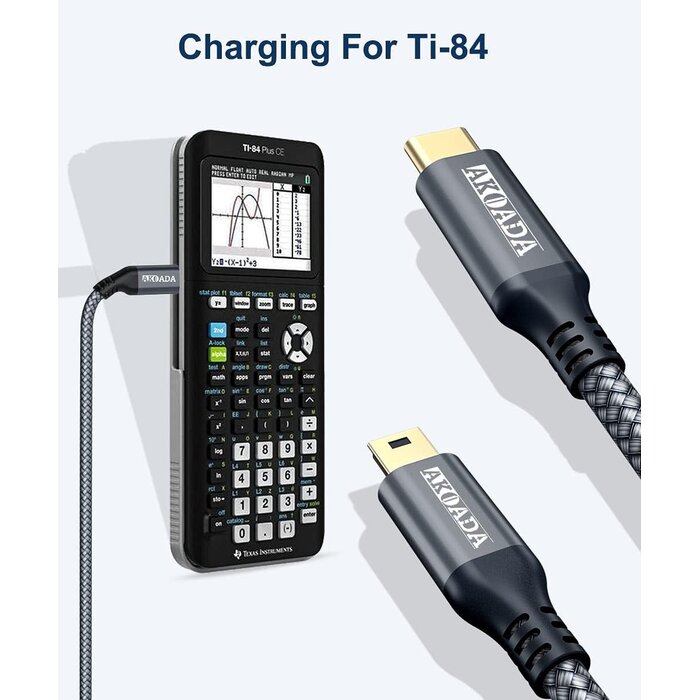 MINI-B2USB-C-10FT - AkoaDa Mini B to USB C Cable 10ft, USB C to Mini USB Cable Charging Cord for GoPro Hero 3+, PS3 Controller, MP3 Player, Yeti Microphone, Digital Camera, GPS Receiver, PDAs and More