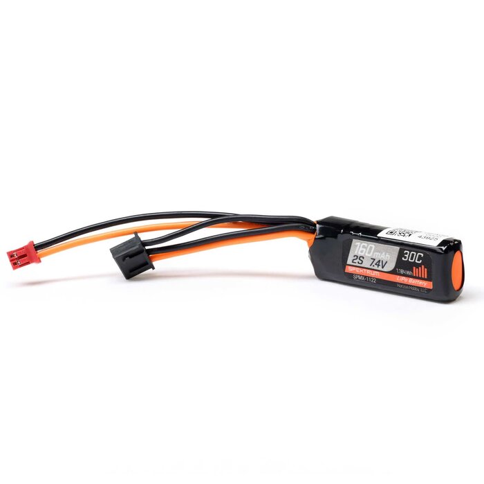 SPEKTRUM SPMX-1122 - 7.4V 160mAh 2S 30C LiPo Battery: PH2.0, SCX30