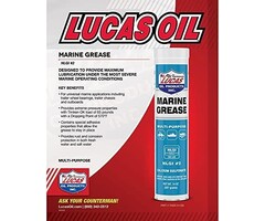 MRNE-GRSE-3OZ - Lucas Oil Marine Grease Tube, 3oz, Marine Wheel Bearing Grease, Waterproof Marine-Grade Protection Durability, Extreme Pressure Protection, Multi-Purpose for Steering Cables, Throttle and Shift Cables, 50g