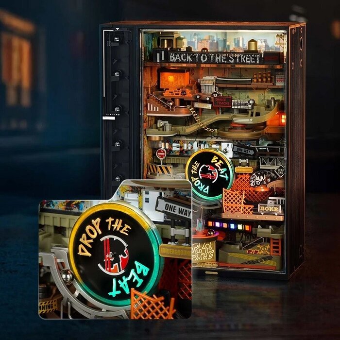 ROEMR03S - Hip-Hop Street Marble Run Mechanical 3D Puzzle