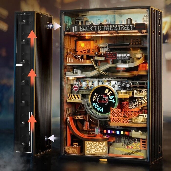 ROEMR03S - Hip-Hop Street Marble Run Mechanical 3D Puzzle