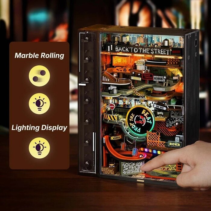 ROEMR03S - Hip-Hop Street Marble Run Mechanical 3D Puzzle