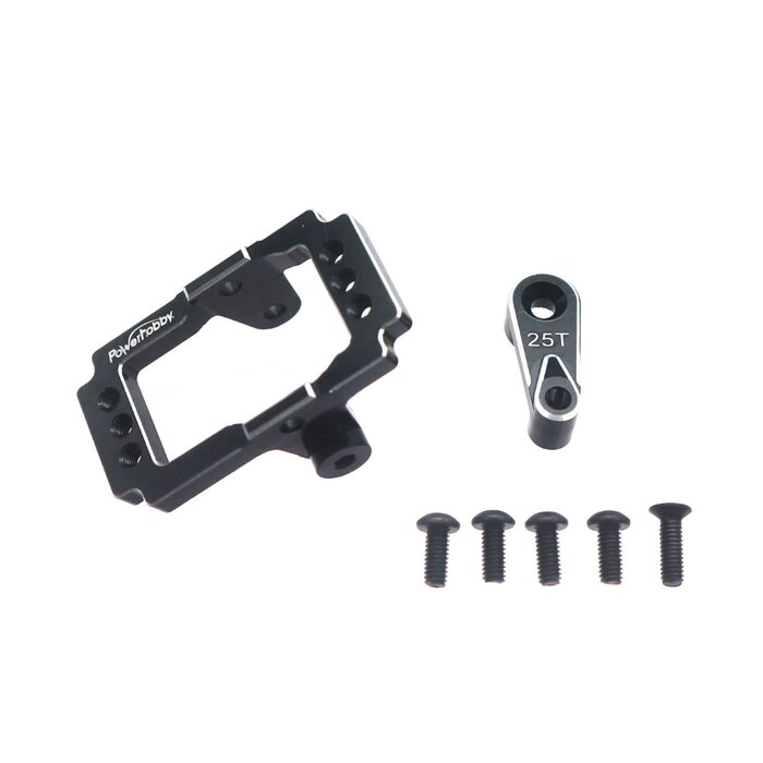 INJORA PHB5700 - Aluminum Servo Mount w/ Horn, fits 59MG Micro Servo, for Traxxas TRX-4M
