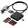 000328-BLK - BENFEI Memory Card Reader, BENFEI 4in1 USB 3.0 and USB-C to SD Micro SD MS CF Card Reader Adapter, 4 Cards Simultaneously Read and Write, Compatible with iPhone 15 Series, MacBook Pro/Air 2023, and More