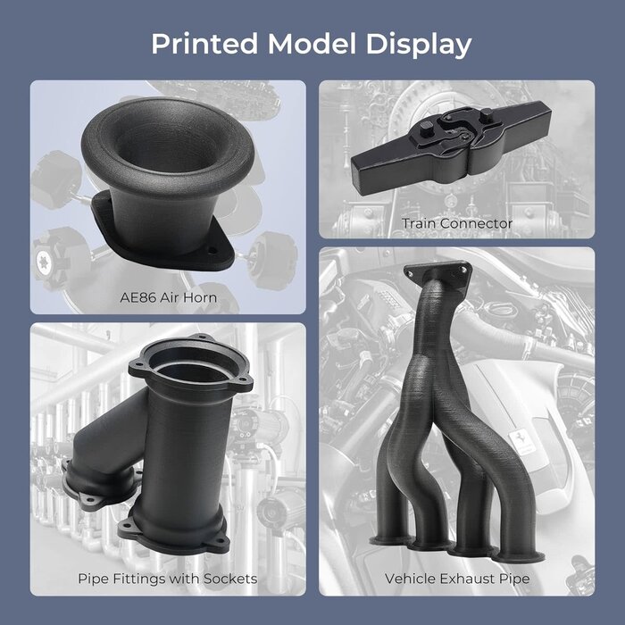 Creality HYPER-PLA-CF-BLK - Creality Black 3D Printer Filament PLA Carbon Fiber Filament 1.75mm for K1C, Hyper PLA-CF for High Speed 50-300mm/s, 1kg(2.2lbs)/Spool, Dimensional Accuracy +/- 0.03 mm (Black)