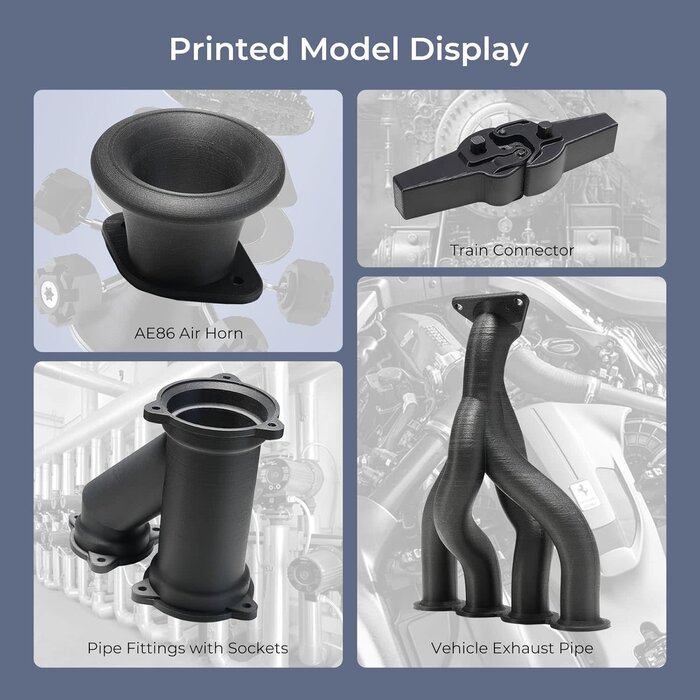 Creality HYPER-PLA-CF-GRY-YLLW - Creality Greyish Yellow Carbon Fiber Filament 1.75mm for K1C, 3D Printer Filament Designed for High Speed 50-300mm/s, 1kg(2.2lbs)/Spool Hyper PLA-CF Filament, Dimensional Accuracy +/- 0.03 mm (Greyish Yellow)