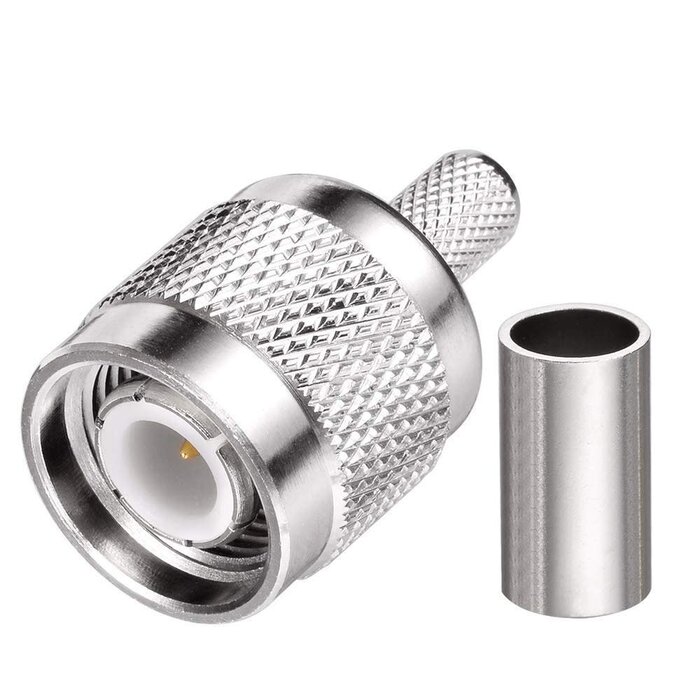 M-TNC-CRIMP - Superbat Male TNC Crimp Connector for RG58 RG303 RG141 RG142 RG400 LMR195 Low Loss Coax Cable