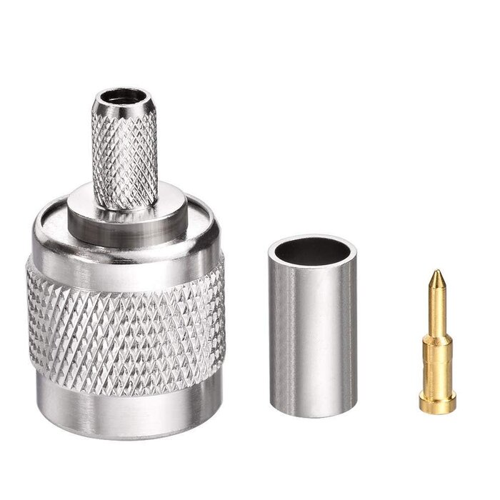 M-TNC-CRIMP - Superbat Male TNC Crimp Connector for RG58 RG303 RG141 RG142 RG400 LMR195 Low Loss Coax Cable
