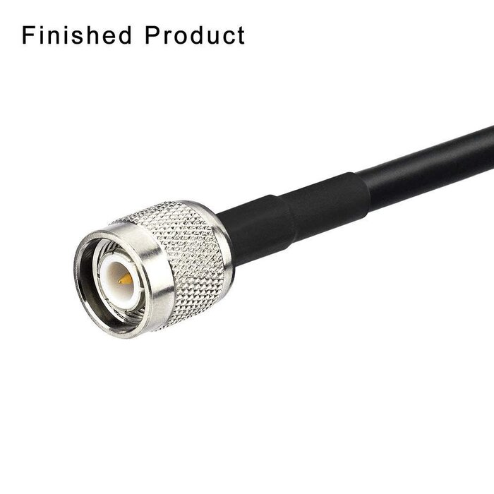 M-TNC-CRIMP - Superbat Male TNC Crimp Connector for RG58 RG303 RG141 RG142 RG400 LMR195 Low Loss Coax Cable