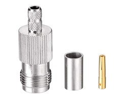 F-TNC-CRIMP - Superbat Female TNC Crimp Connector for RG58 RG303 RG141 RG142 RG400 LMR195 Low Loss Coax Cable