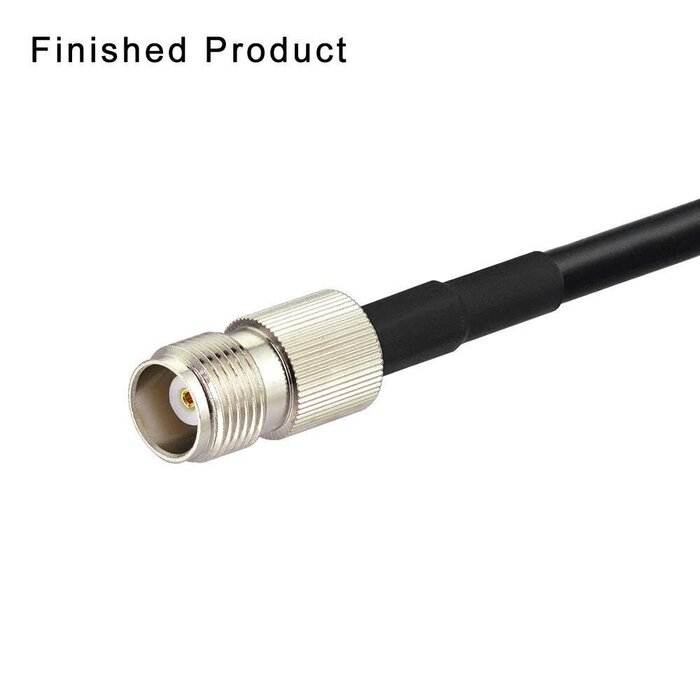 F-TNC-CRIMP - Superbat Female TNC Crimp Connector for RG58 RG303 RG141 RG142 RG400 LMR195 Low Loss Coax Cable