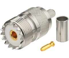 F-SO239-CRIMP - Superbat SO-239 Connector Crimp SO-239 UHF Female Jack Solder Coax Connector for RG58 LMR195 RG400 Coaxial Cable