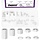 M1999 - Mardatt 65Pcs 8 Sizes Round Aluminum Spacer Kit, 3.1x6mm(ID×OD) Silver Aluminum Standoff Column Spacer, Length 0.5/1/1.5/2/2.5/3/6/10mm Thickness Aluminum Spacer for M3 Screws Bolts
