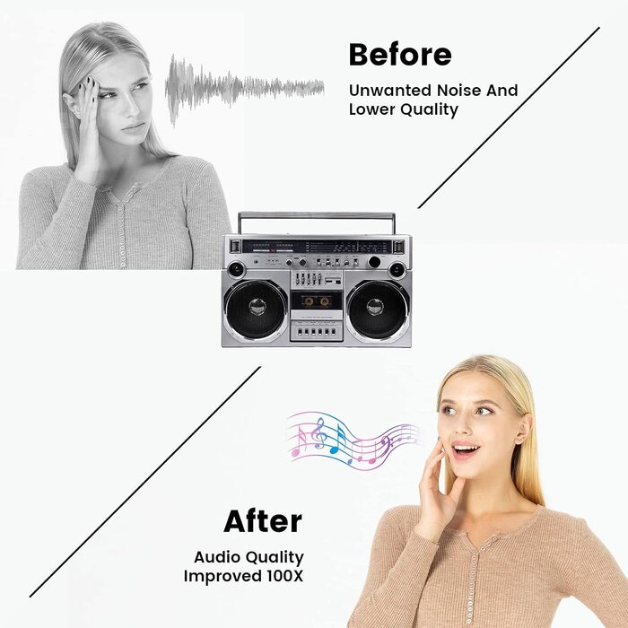 GD-2705 - Reshow Audio Tape Cassette Head Cleaner with 2 Cleaning Fluids Care Wet Maintenance Kit for Cassette Tape Player/Boombox/Deck/Recorder