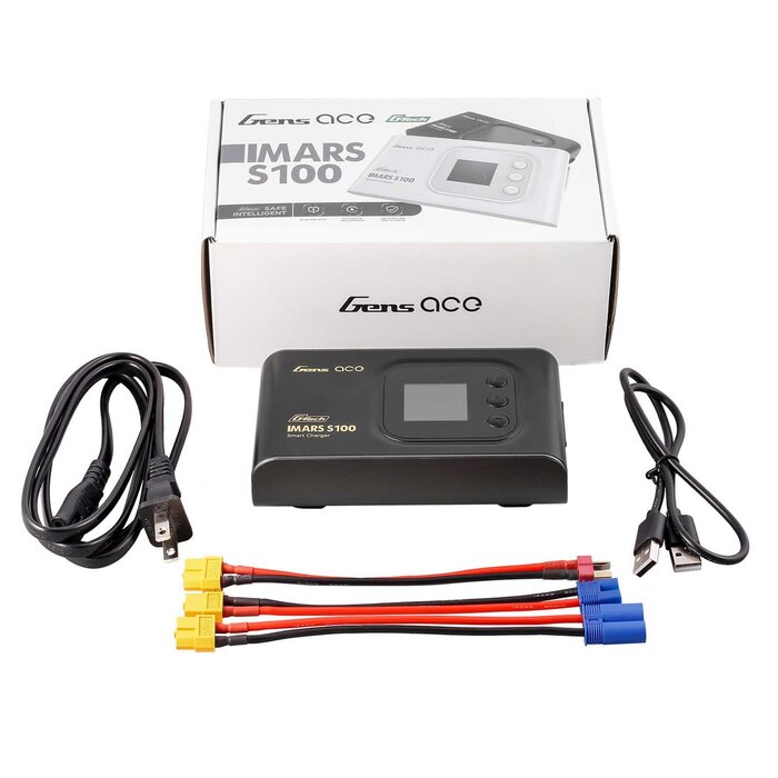 GEAS100-UB - Gens Ace IMars S100 G-Tech AC Balance RC Battery Charger-Black