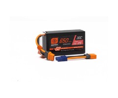 SPEKTRUM SPMX652SH2 - 7.4V 650mAh 2S Smart G2 Hardcase 30C LiPo: IC2