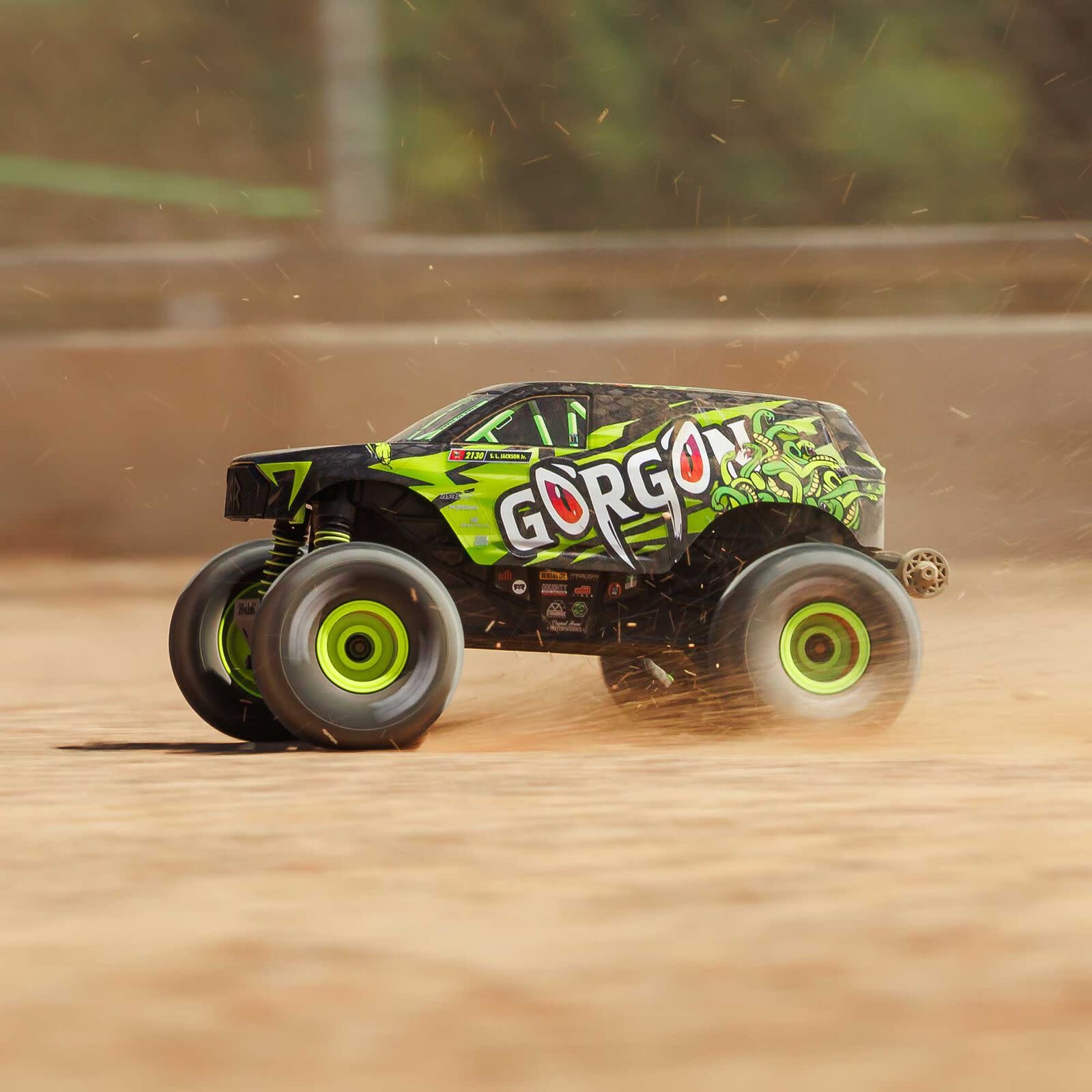 Arrma ARA2130T1 - 1/16 ARRMA GORGON GROM, Green (Battery & Charger Included)