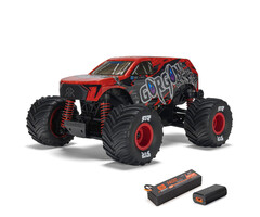Arrma ARA2130T2 - 1/16 ARRMA GORGON GROM, Red (Battery & Charger Included)