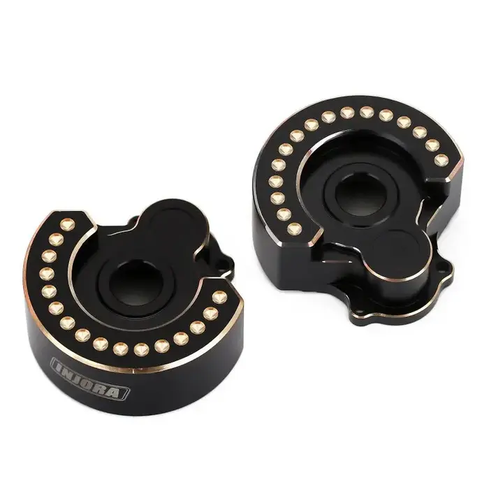 INJORA TRX4-8251A-BK - INJORA 94g/pcs Black Brass Counterweight Outer Portal Drive Housing #8251 for TRX-4 TRX-6