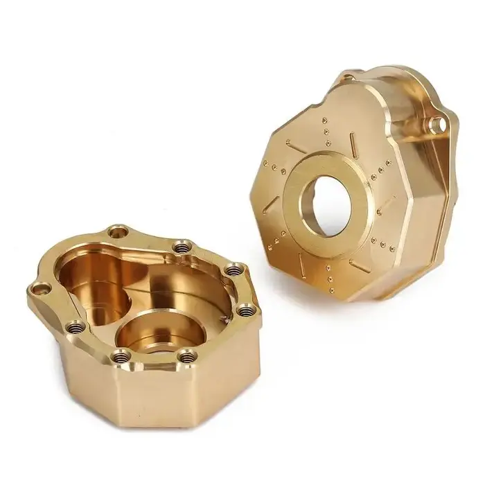 INJORA TRX4-8251D-2 - INJORA 41g/pcs Brass Outer Portal Drive Housing #8251 for TRX-4 TRX-6