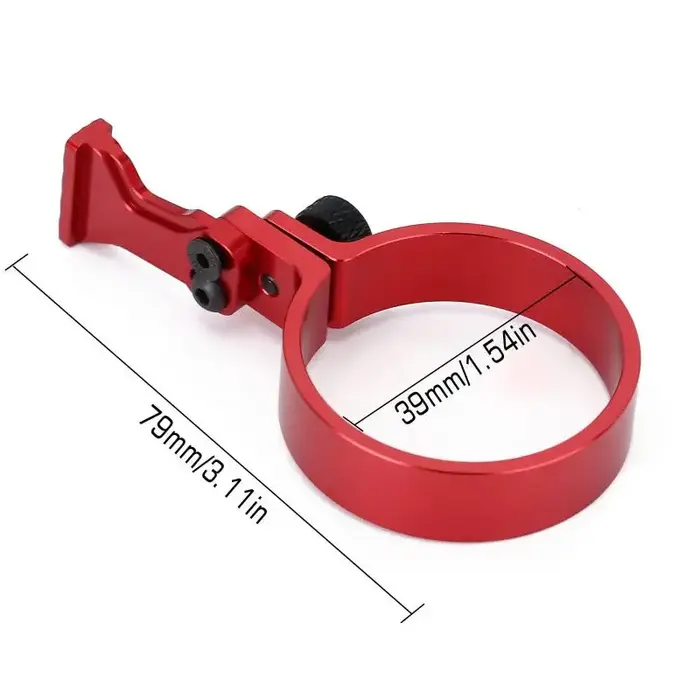 INJORA TRX4-003RD - NJORA Red One-handed Control Adaptor Transmitter Steering Wheel for TQI Remote Controller