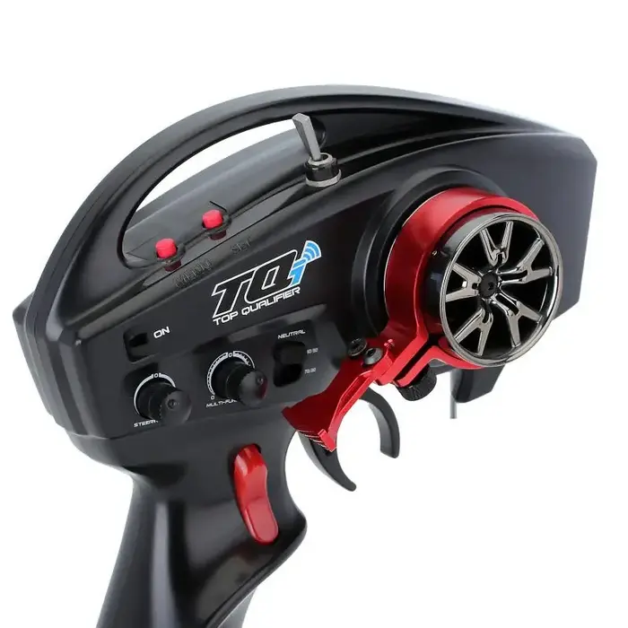 INJORA TRX4-003RD - NJORA Red One-handed Control Adaptor Transmitter Steering Wheel for TQI Remote Controller