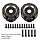 TRX4-8251B-BK - INJORA 104g/pcs Black Brass Counterweight Outer Portal Drive Housing #8251 for TRX-4 TRX-6