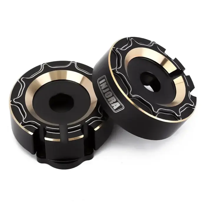 INJORA TRX4-8251B-BK - INJORA 104g/pcs Black Brass Counterweight Outer Portal Drive Housing #8251 for TRX-4 TRX-6