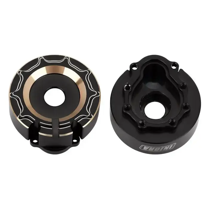 INJORA TRX4-8251B-BK - INJORA 104g/pcs Black Brass Counterweight Outer Portal Drive Housing #8251 for TRX-4 TRX-6
