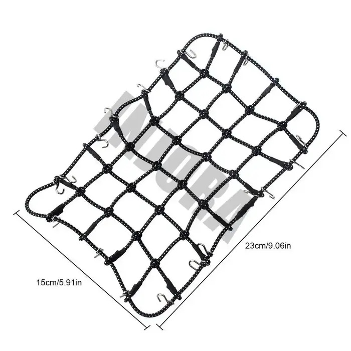 INJORA CRAW18011_Black - INJORA 1PCS Black Elastic Luggage Net for 1/10 RC Rock Crawler