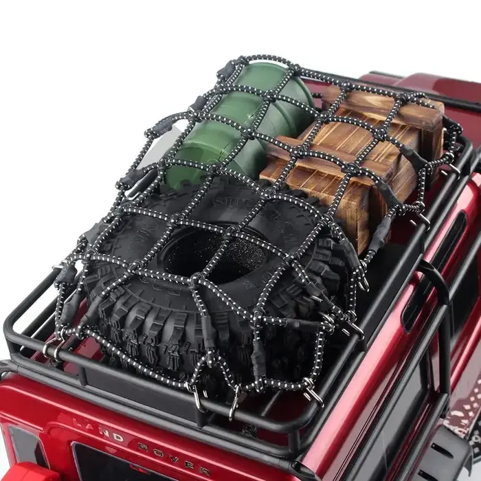 INJORA CRAW18011_Black - INJORA 1PCS Black Elastic Luggage Net for 1/10 RC Rock Crawler