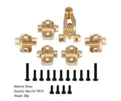 INJORA TRX6-8227GD - INJORA Brass Axle Mount Set Suspension Links Stand for TRX-6