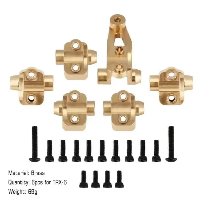 INJORA TRX6-8227GD - INJORA Brass Axle Mount Set Suspension Links Stand for TRX-6
