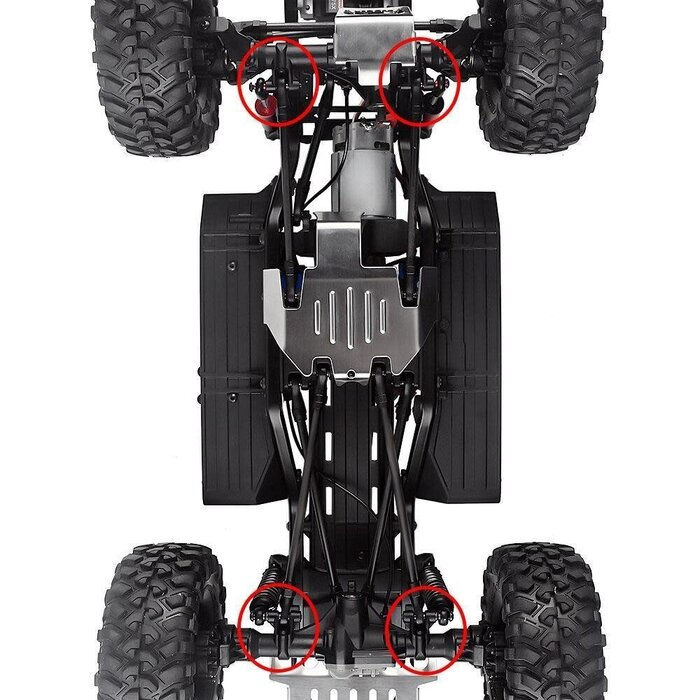 INJORA TRX6-8227GD - INJORA Brass Axle Mount Set Suspension Links Stand for TRX-6