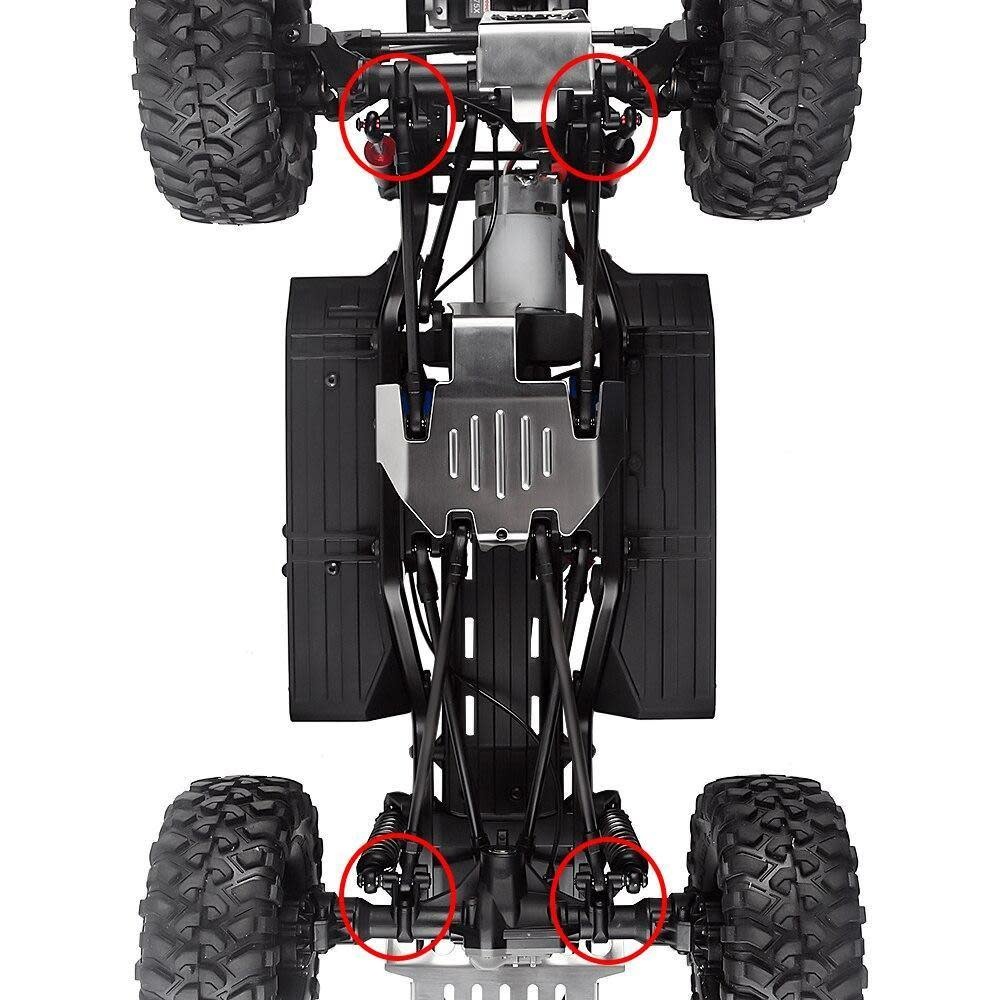 INJORA TRX4-8227GD - INJORA Brass Axle Mount Set Suspension Links Stand for TRX-4