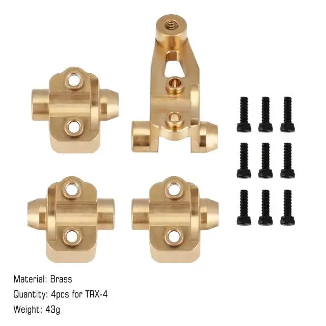 INJORA TRX4-8227GD - INJORA Brass Axle Mount Set Suspension Links Stand for TRX-4