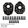 TRX4-8251D-BK - INJORA 49g/pcs Black Brass Outer Portal Drive Housing #8251 for TRX-4 TRX-6