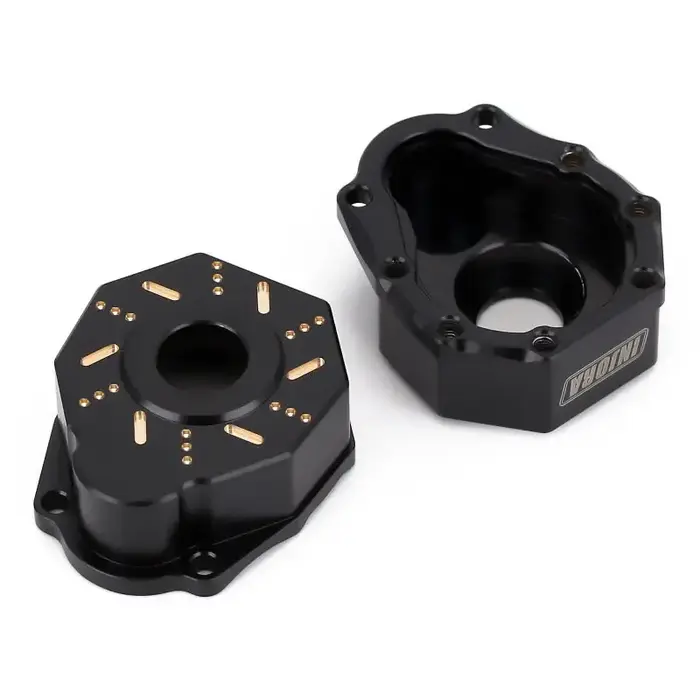 INJORA TRX4-8251D-BK - INJORA 49g/pcs Black Brass Outer Portal Drive Housing #8251 for TRX-4 TRX-6