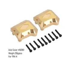 INJORA TRX4-8280GD-2 - INJORA 2PCS Type A Brass Front Rear Differential Axle Cover #8280 for TRX-4
