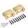 TRX4-8280GD-2 - INJORA 2PCS Type A Brass Front Rear Differential Axle Cover #8280 for TRX-4