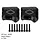 TRX4-8280BK - INJORA Type A Black Coating Brass Diff Cover #8280 for TRX-4