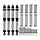 BZ-05BS-120 - INJORA 4pcs 120mm DRX Dual-Rate Spring Oil Shocks for 1/10 RC Crawlers