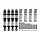 BZ-05BS-80 - INJORA 4pcs 80mm DRX Dual-Rate Spring Oil Shocks for 1/10 RC Crawlers
